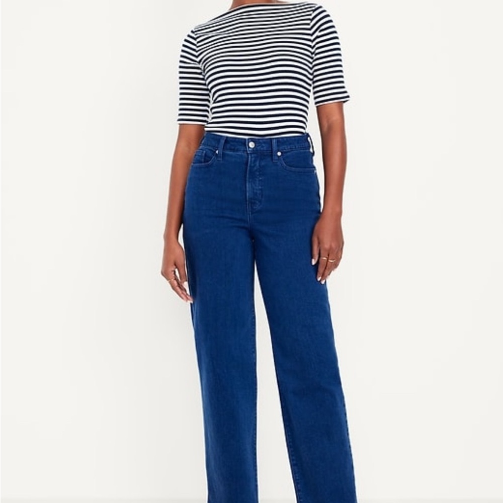 Old Navy High Rise OG Loose Blue Women's Jeans
